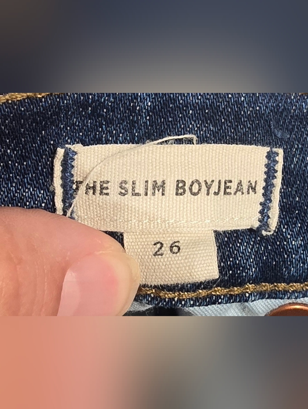Madewell Distressed The Slim Boyjean Size 26 - Picture 7 of 9